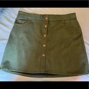 Green Mini Skirt